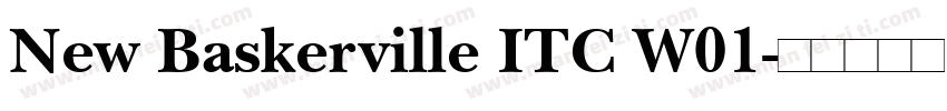 New Baskerville ITC W01字体转换